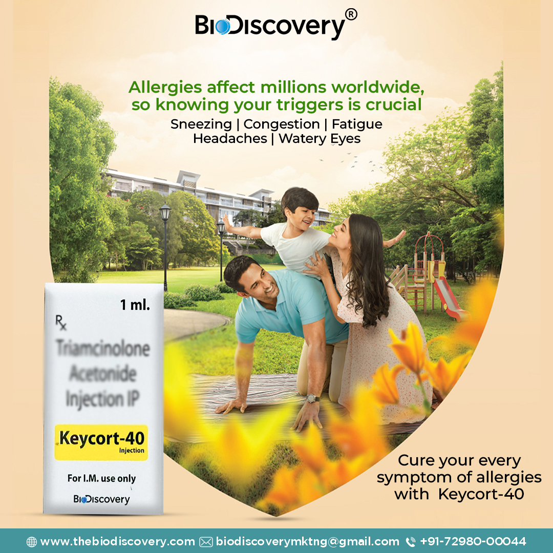 biodiscoverypkl's tweet photo. Don't let those pesky symptoms ruin your day anymore. 📷 Say hello to relief with Keycort-40 - the ultimate solution to sneezing, congestion, and fatigue. 📷
-
-
-

#Allergies #AllergyAwareness #Health #Wellness #AllergyTriggers #Symptoms #BieDiscovery #Keycort40 #biodiscovery https://t.co/HWVWsX58G7