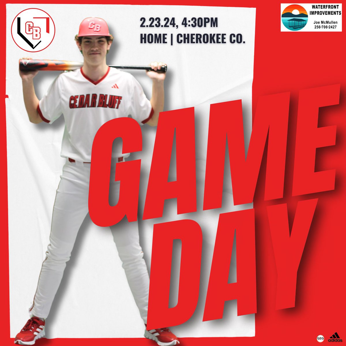 cbluffbaseball's tweet photo. It’s Game Day! Tigers host Cherokee Co. today at 4:30! #GoBigRed https://t.co/N9JPPSRlps