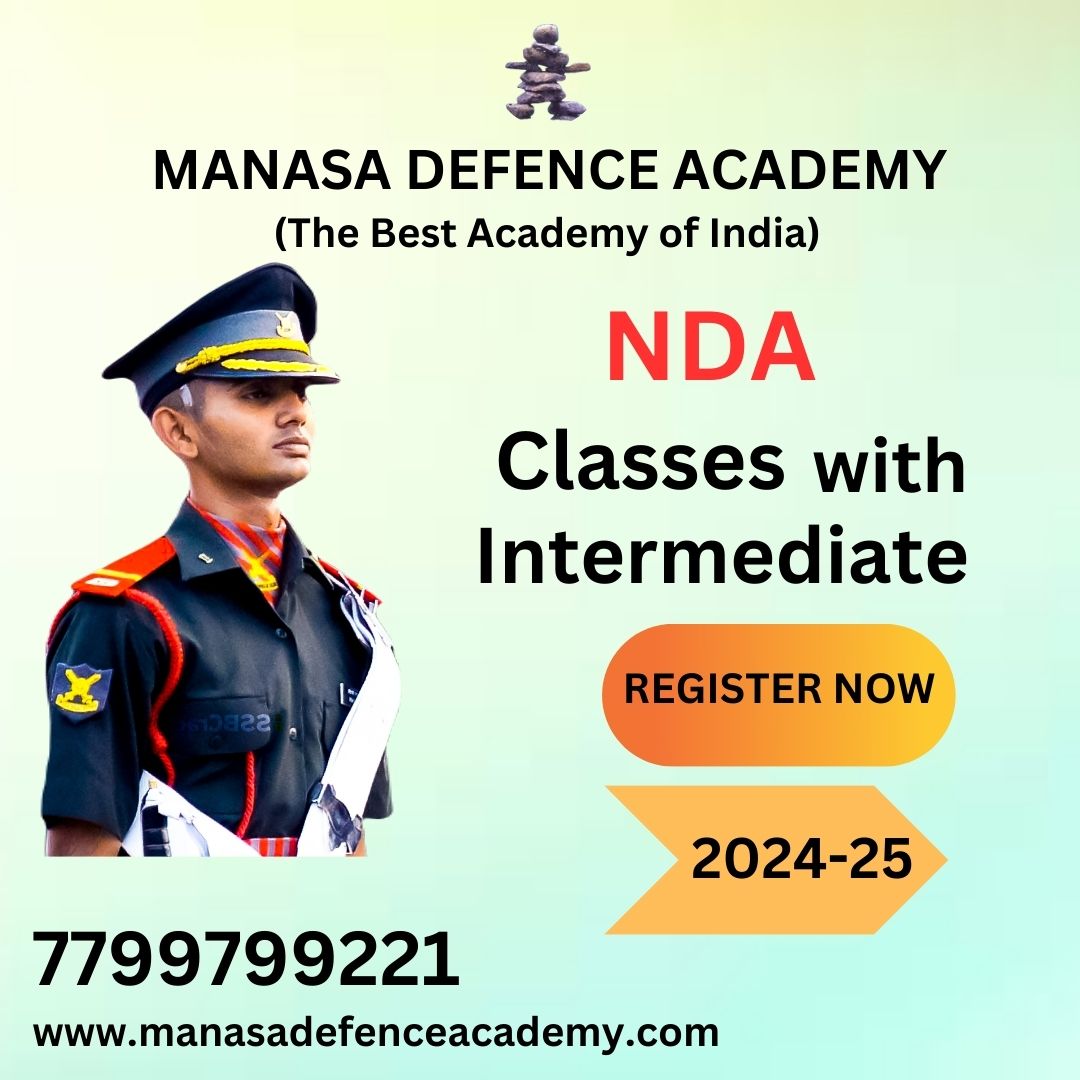 NDA Classes with Intermediate#nda #Manasadefenceacademy #bestjuniorcollege

Join
NDA Crash Course (6months)
NDA Advance Course (1 year

#ndaclasses #intermediatemanasa #defenseexampreparation #interactivelearning #successfulcareer #examtips #enrolltoday #achieveyourdreams