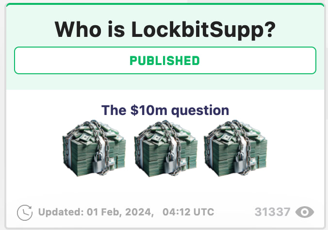 Un13a5h's tweet photo. Played the waiting game for a LockbitSupp full reveal, but it turned out to be all hype and no show. Guess we'll wait a bit longer... #Ransomware #LockBit #LockBitSupp #Cronos #cyberthreat https://t.co/wem0KCt3B2