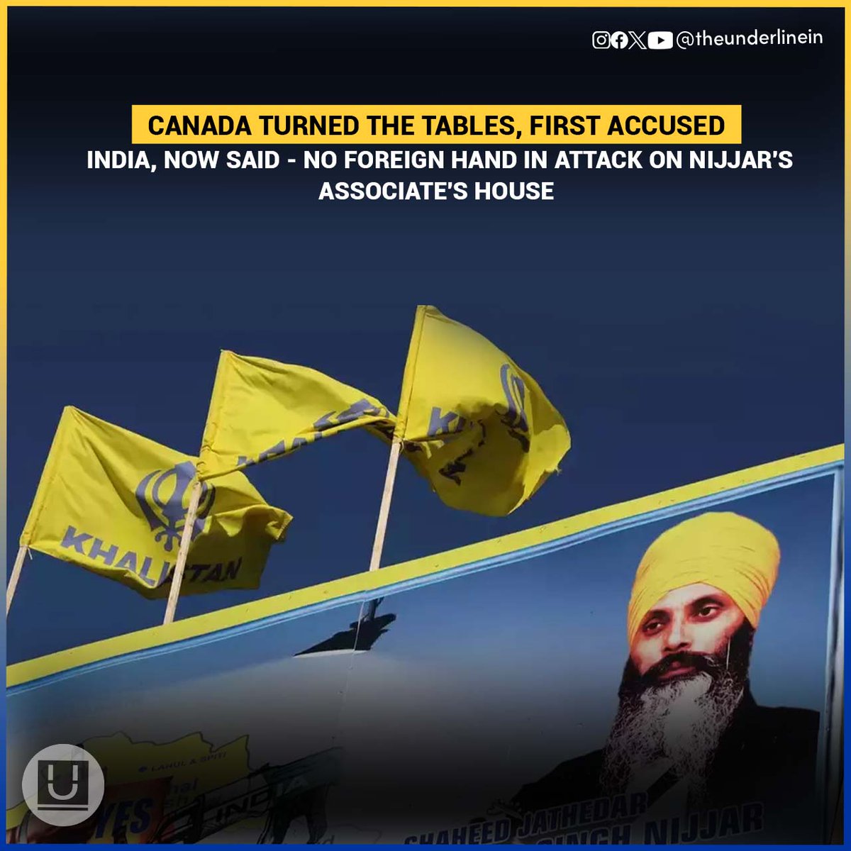 Canada turned the tables, first accused India, now said - no foreign hand in attack on Nijjar's associate's house

#Canada #canadaindiarelations #canadaindia #Khalistan #Khalistanis #KhalistanReferendum #HardeepSinghNijjar 

Canada Latest News: While sharing information, the