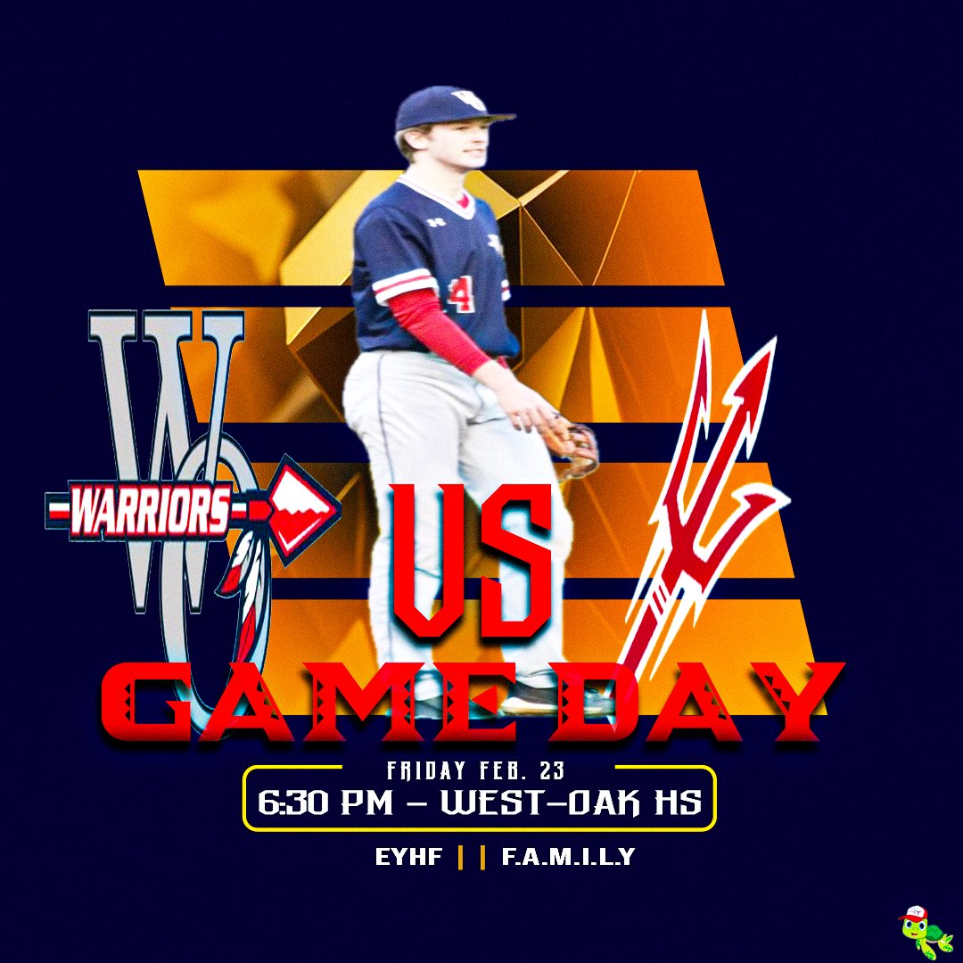 WestOakBaseball's tweet photo. Good morning Warrior Nation!! Today’s the day we’ve been waiting for! It’s finally Gameday!! We play host to @lhsreddevilbase for our first regular season game of the year! First pitch set for 6:30! #FAMILY #OakMagic #EYHF https://t.co/As44xqWZuq