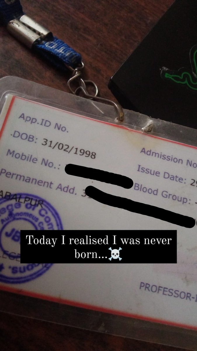 VOID1099's tweet photo. Just government college things 
#goverment #college #FunniestVideos #memeslover https://t.co/6y0f4GHwNw