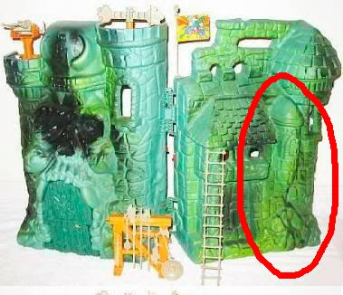 How come I never noticed that Castle Grayskull had a massive weiner surreptitiously hidden on the back of it! This has been an eye opening discovery for me.  I only just found this out and I find it absolutely hilarious!