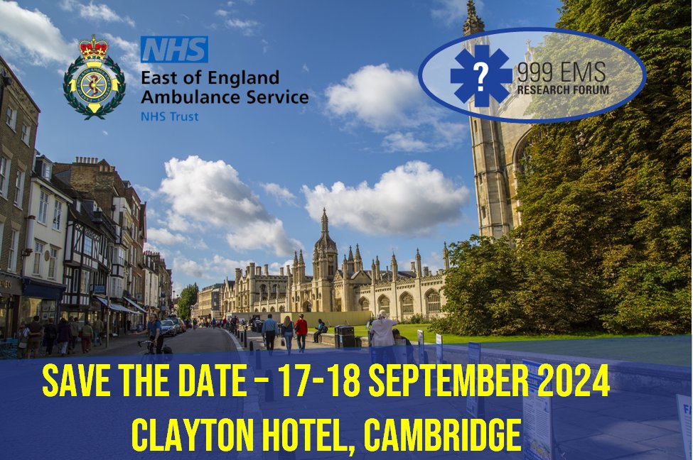 🗓️**SAVE THE DATE** 🗓️ We are very excited to announce that our annual research conference for 2024 will be taking place at the Clayton Hotel, Cambridge on 17-18 Sept. in association with @EEAST_research. More details including call for abstracts to follow soon.