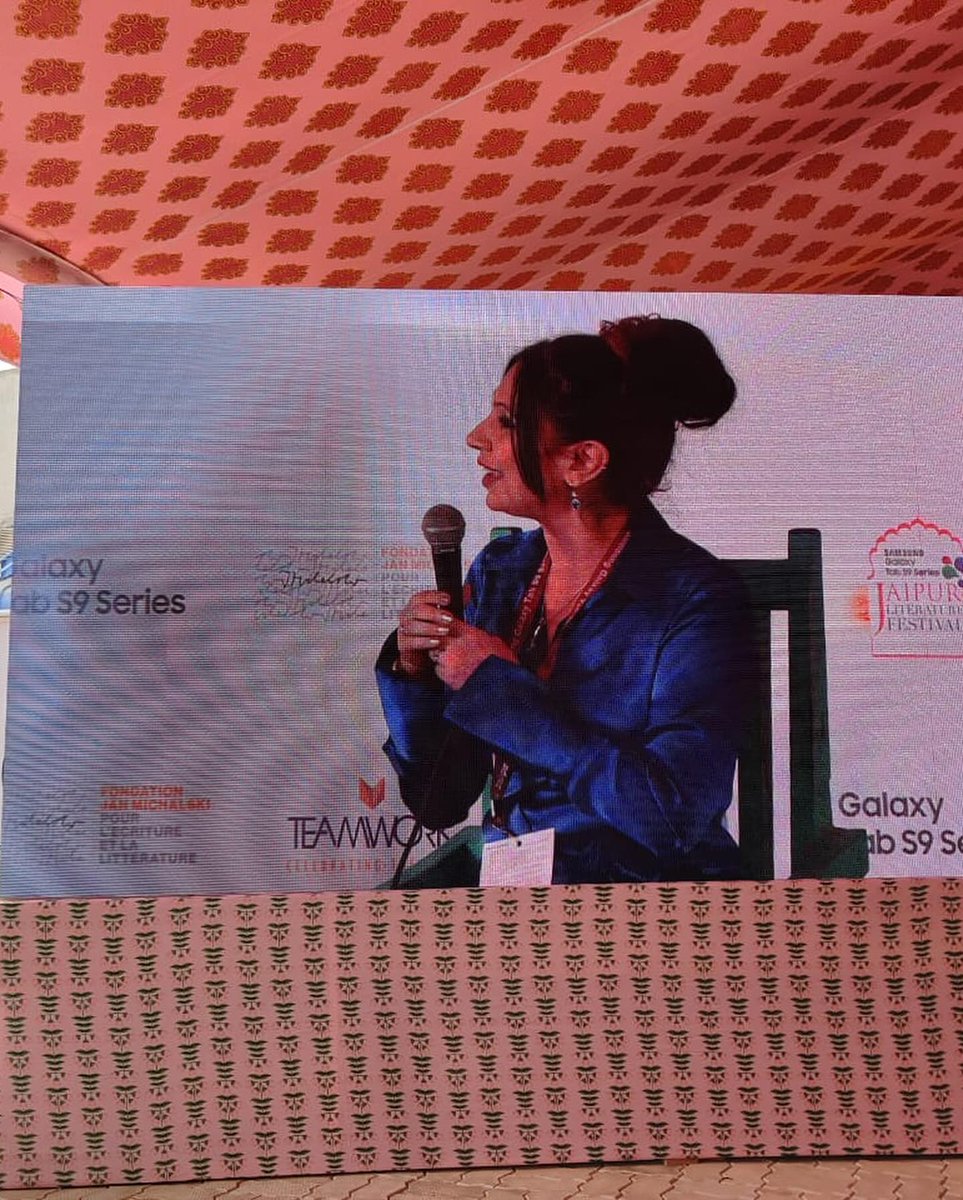 Where two women talked about #tigers & their conservation in India, thanks to @NamitaGokhale_ for brilliant curation, as always. A super session with @GargiRawat at @JaipurLitFest 2024! #wildlifeconservation #literature @HarperCollinsIN @PenguinIndia @PuffinIndia @SanjoyRoyTWA