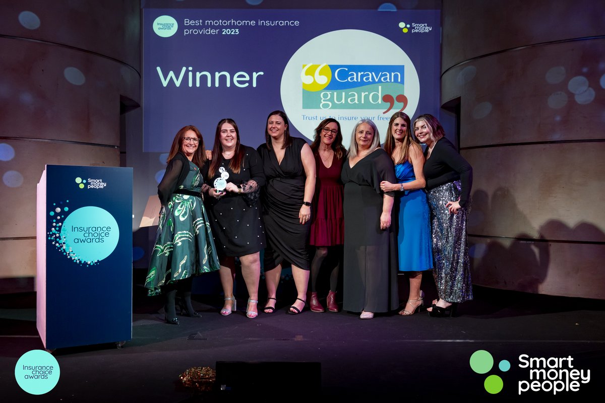 Time for a throwback... @caravanguard won 'Best motorhome insurance provider' at last year's Insurance choice awards 🎉 Here's the team with the award. Congratulations everyone! #ICA2024 #Awards