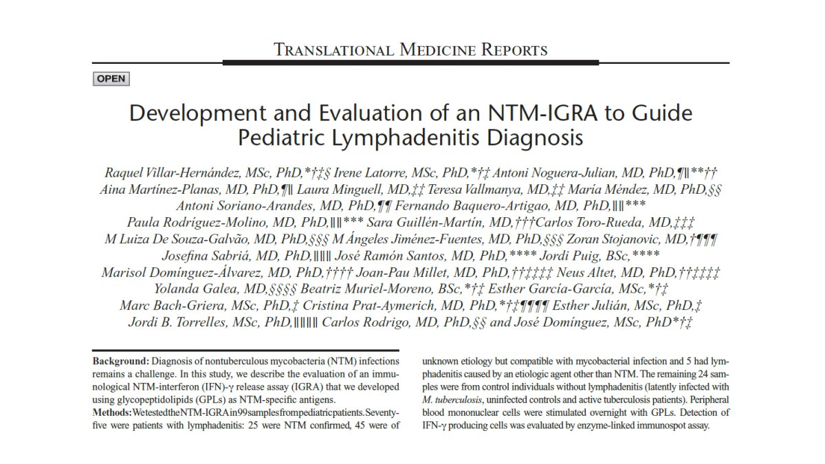 📰 The NTM-IGRA is out! lnkd.in/di5sNP6R I started with this project during my PhD at @Oneandahalf_Lab & I'm now continuing at #GenID so it's wonderful to see it published! Thanks to everyone who made this study possible; it was & still is a pleasure to work with you! ☺️