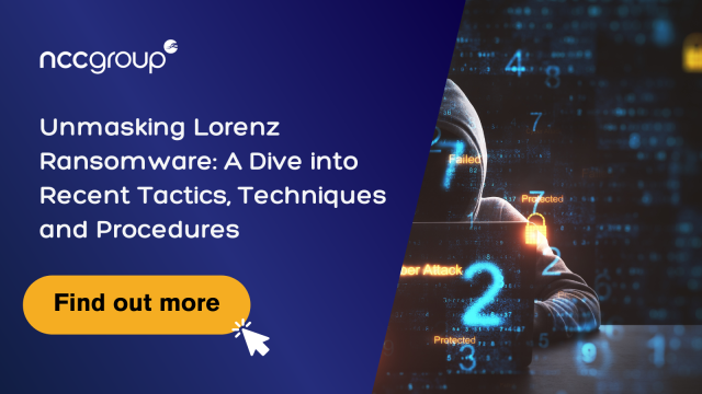 Unmasking Lorenz Ransomware: A Dive into Recent Tactics, Techniques and Procedures bit.ly/3ST8d9N