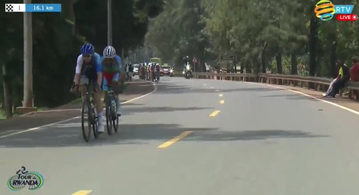 🇷🇼 @tour_du_Rwanda stage 6 Incredible attack on final kms with strong Teamwork then by 🇪🇷 @MeraKudus!👍 Great ride, mate!👏 #TdRwanda2024 #cycling