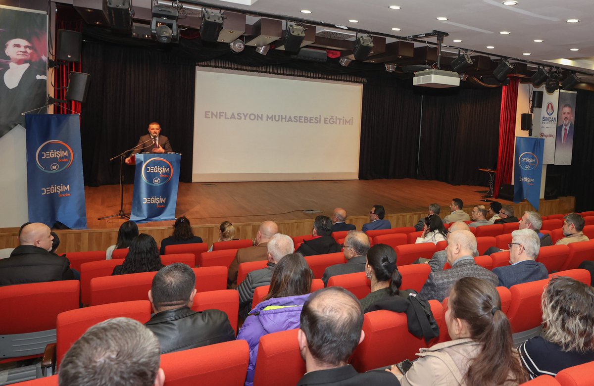 📍 Lale Konferans Salonu 

Değişim Muhasebeci ve Mali Müşavirler Grubu'nun düzenlediği, yayınlanan güncel tebliğe uygun örneklerinin ele alındığı "Enflasyon Muhasebesi" konulu mesleki bilgilendirme toplantısına İlçe Başkanımız Sn. Mustafa Özcan ile birlikte iştirak ettik.