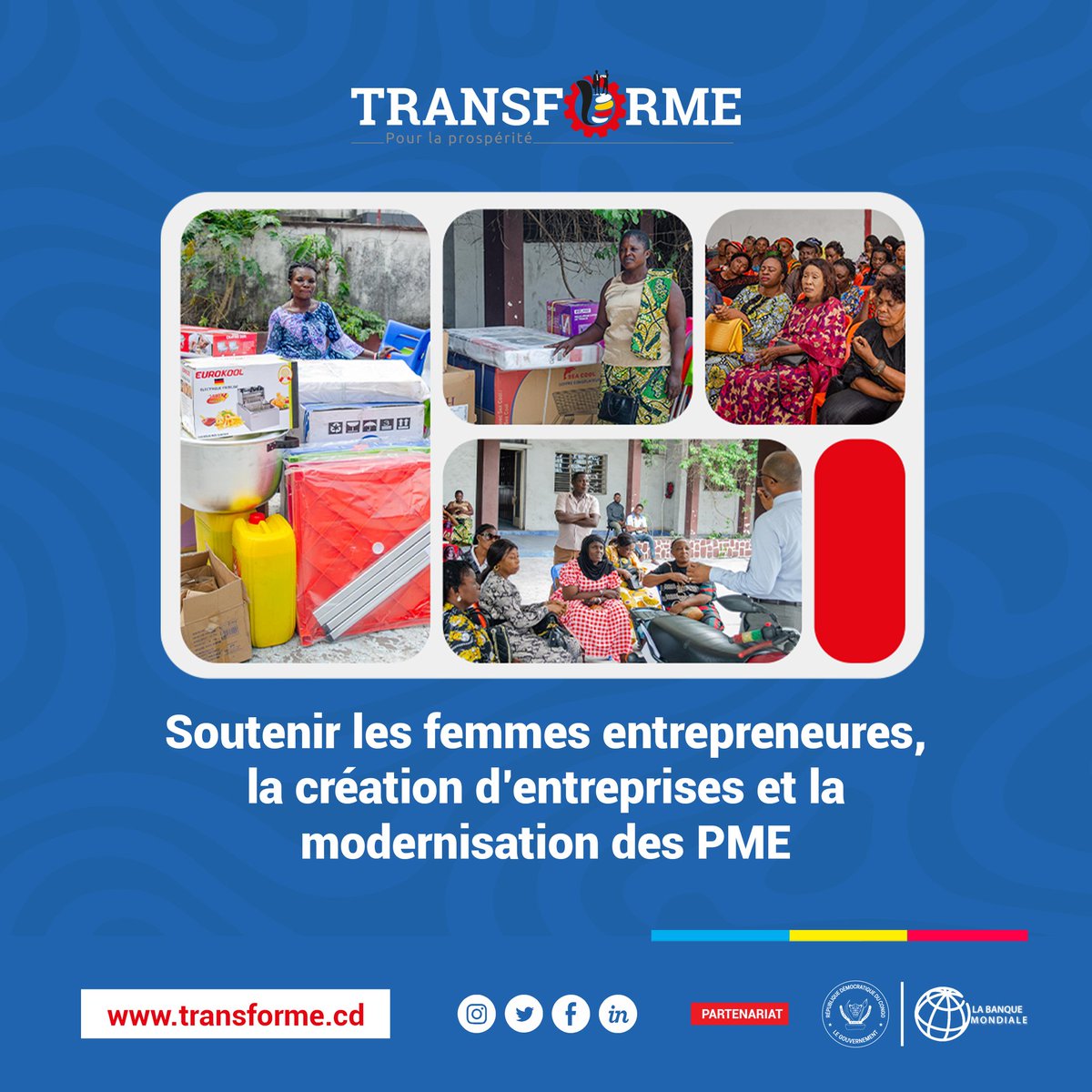 Nous voulons professionnaliser les femmes entrepreneures, élargir le vivier de nouvelles entreprises notamment celles créées par des femmes et d’améliorer la performance des PME existantes en encourageant la modernisation et la mise à niveau technologique.
#entrepreneuriat