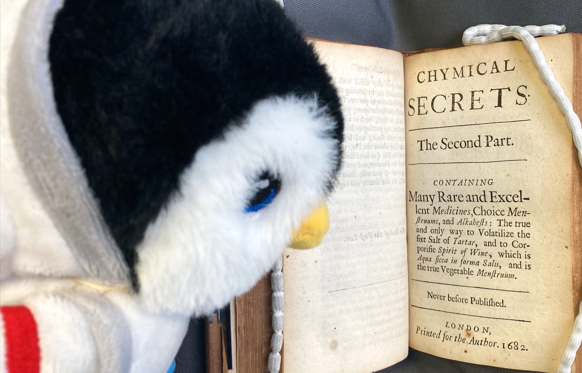 Inspired by the theme #EYASecrets Tim has been checking out this book from 1683. Titled 'Chymical Secrets' it contains details of a range of experiments relating to #chemistry, #medicine and #alchemy. Find out more here: bit.ly/42RHf79 #TimBeakeTuesday @explorearchives