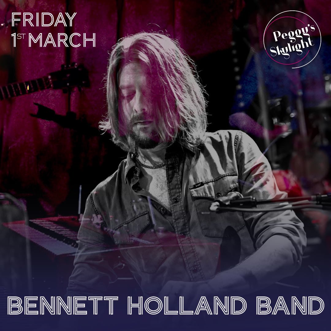 The Bennett Holland Band are at @peggysskylight in Nottingham on Friday 1st March! This really is an incredible venue with a superb sound system, magical atmosphere and gorgeous food available! Tickets are selling fast - peggysskylight.co.uk/events/bennett…