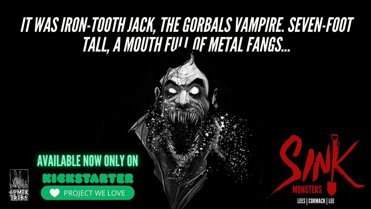 ComixTribe's tweet photo. π¦ Sink your teeth into SINK: MONSTERS Deluxe Edition! π Kickstarter Exclusive 64-page horror comic with gripping tales from Sinkhill. Choose from amazing VAMPIRE VARIANTS and support indie creators! #ASinkTale #HorrorComicBook #KickstarterNow https://t.co/OEKSnxF1u3 https://t.co/Pyi7pqTeEb