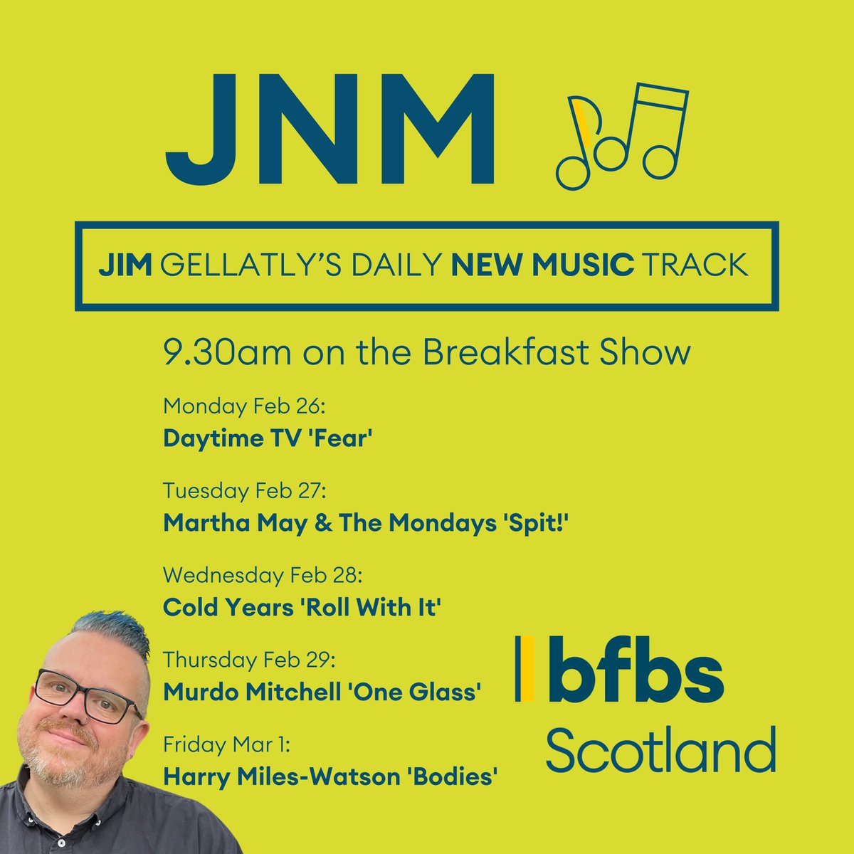 Jim's got more New Music from Scotland on the Breakfast Show! 🏴󠁧󠁢󠁳󠁣󠁴󠁿 📻 bfbs.com/scotland