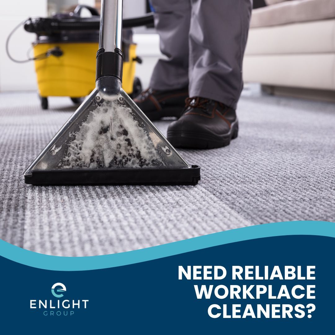 Need reliable workplace cleaners?

We've got you covered ➡️ enlightgroup.co.uk