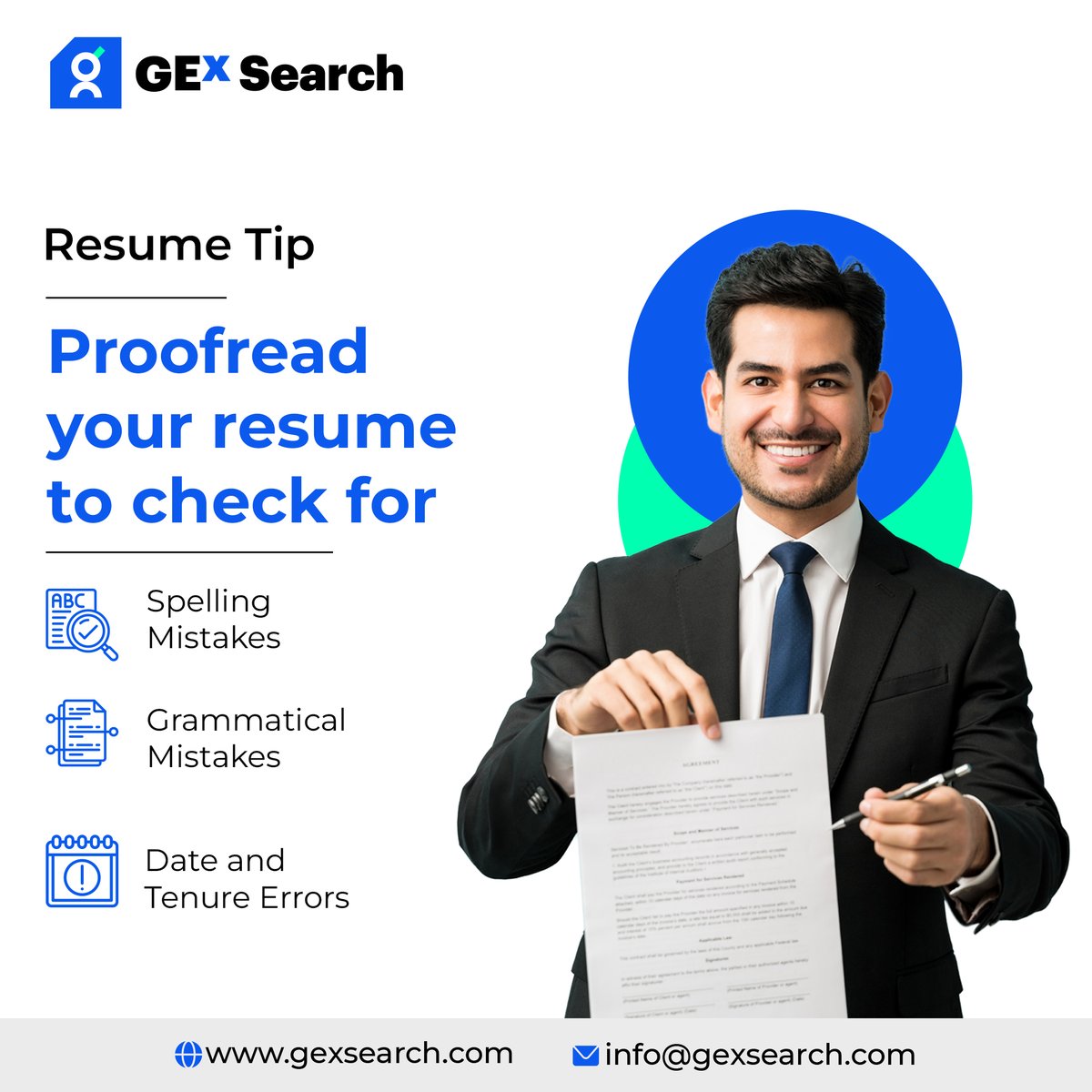A crisp and error-free resume is your chance to make an impactful first impression. Always proofread your resume and fix the mistakes before an employer points them out. All the best! 
.
.
.
#onlineourses #offlinecourses #learningnewskills #upskillingcourses #careerchange #GEx