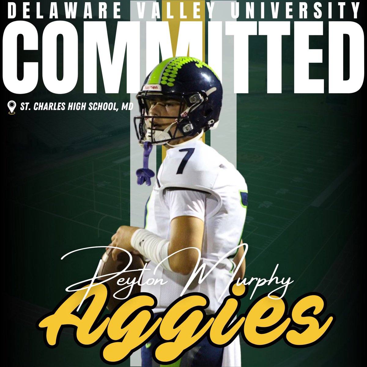 Blessed and excited to announce my commitment to Delaware Valley University!
<a href="/SMAC_Football/">SMAC Football</a> <a href="/prorndoff/">Coach Orndoff</a> @SchsSathletics <a href="/Coach_Isgro/">Mike Isgro</a> <a href="/CoachSmith14SC/">Eric Smith</a>