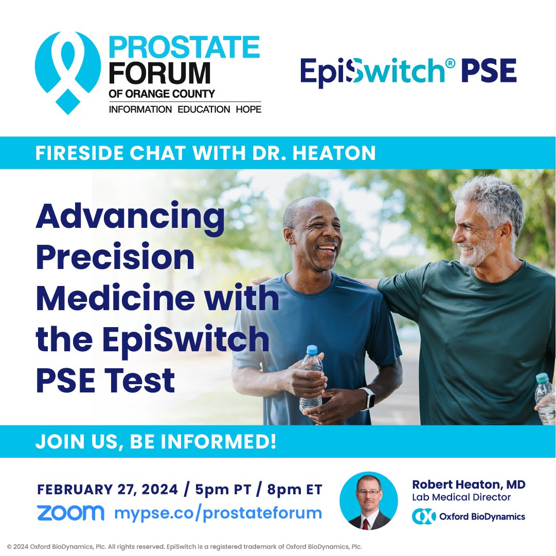 94percent_com's tweet image. The prostate cancer diagnosis process can feel overwhelming for a variety of reasons, including inconclusive test results. Join OBD and the Prostate Forum of Orange County for a virtual fireside chat with board-certified pathologist Dr. Heaton to get your questions answered and…