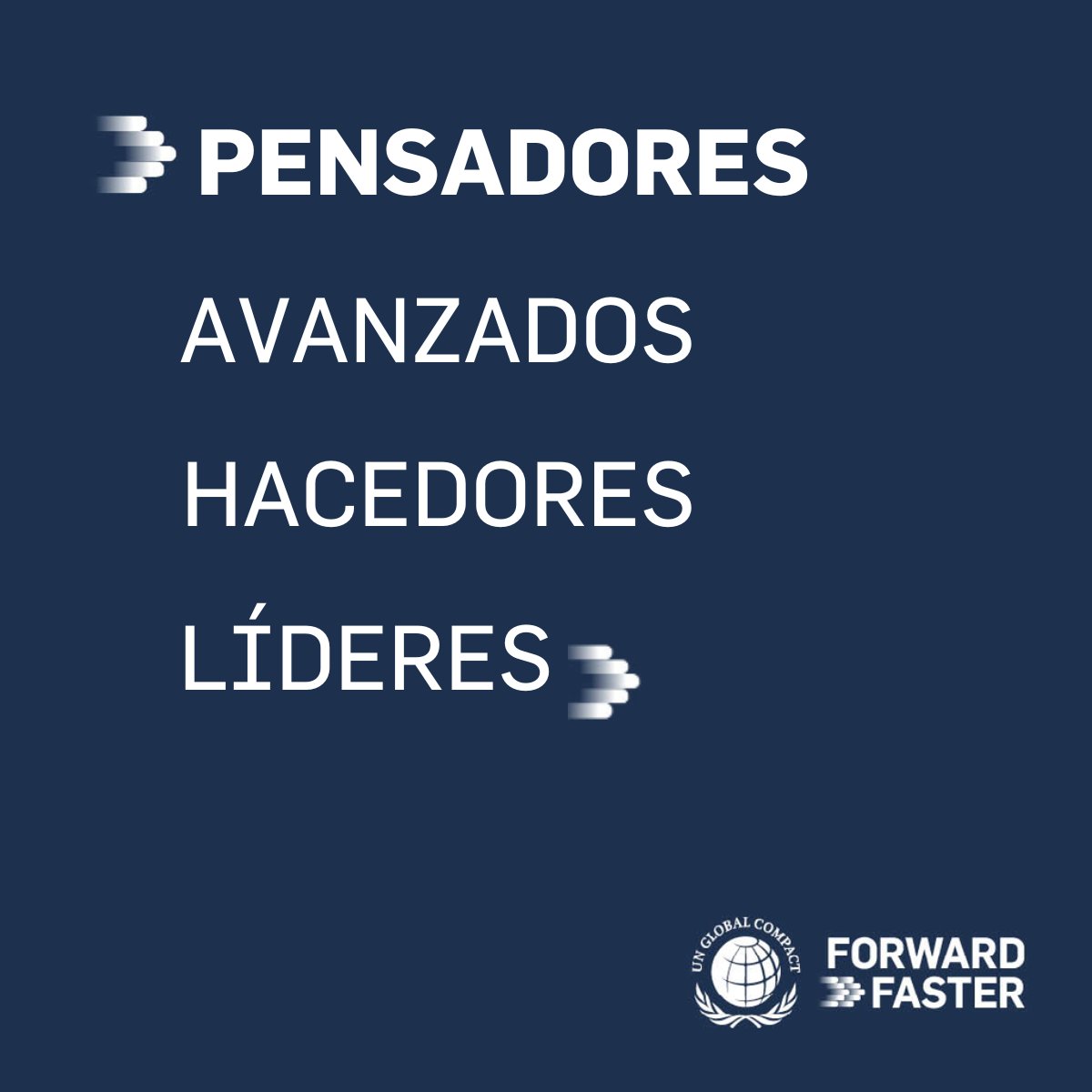 La historia nos ha enseñado que los líderes que triunfan son aquellos que satisfacen las necesidades del futuro avanzando en el presente.

¡No te quedes atrás!

Si queremos cumplir la #Agenda2030, las empresas deben tomar medidas más ambiciosas y creíbles.

Si eres participante