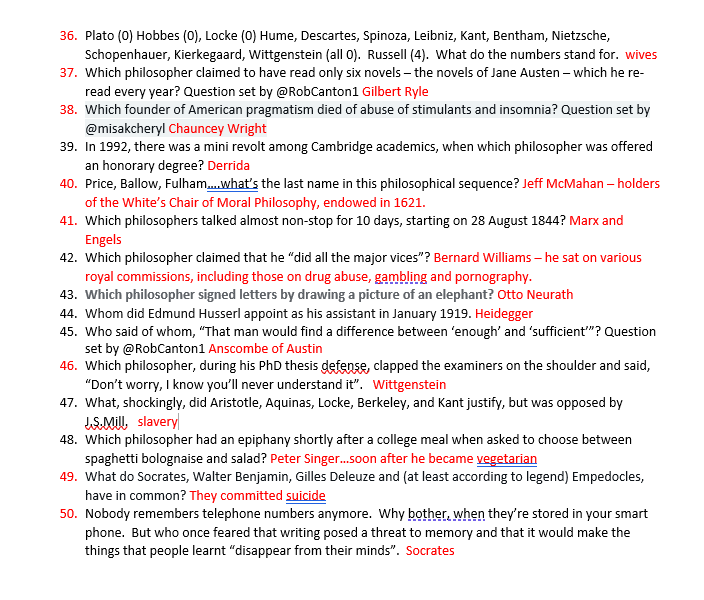 Here are answers 36-50. Taking quiz pause, but if you have questions of your own, send them to me (email address at website). Honorary mentions for several correct answers to @DelaereFrank @Metamagician @PercyButtons3 @EdwardQuine and of course @MennoLievers