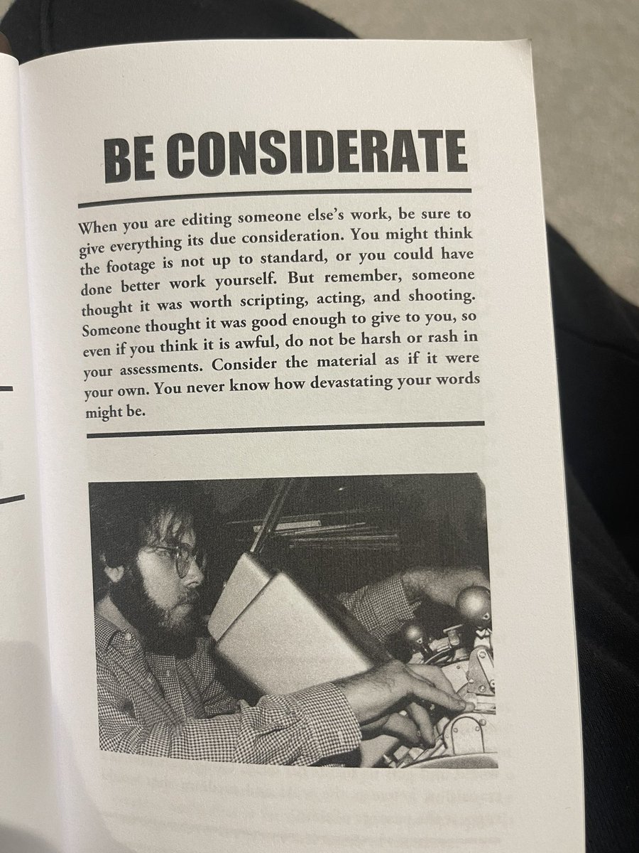 signor_martini's tweet image. Dear editor, 

Be kind. 

#PostChat 
The Art of the Cut by Greg Keast.