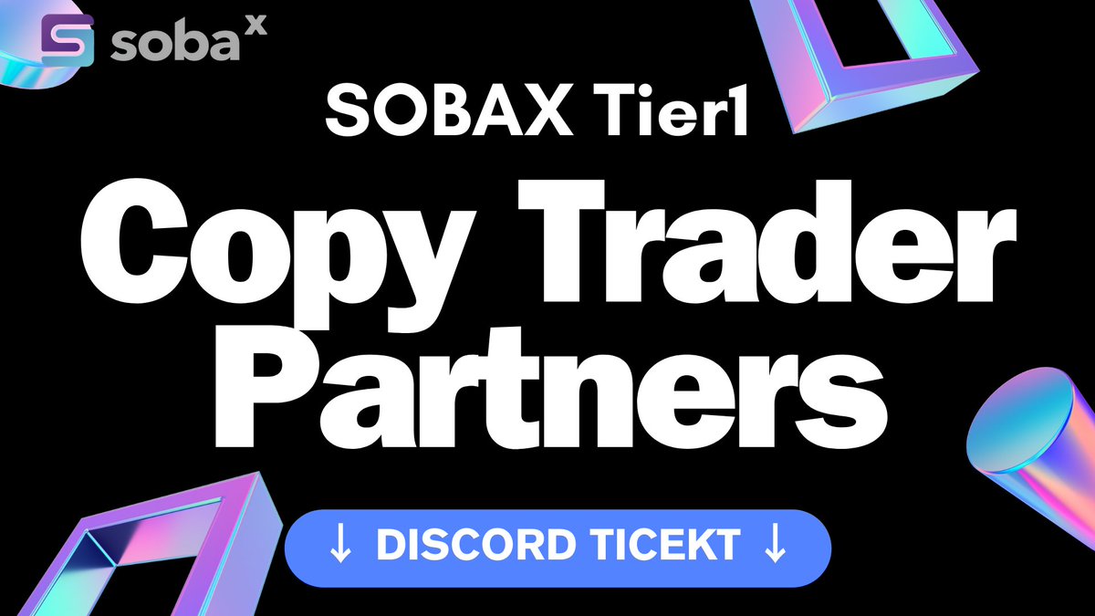 🚀 Ready to take your trading to the next level? As a Sobax copy trader, share your investment skills and seize the opportunity to earn at the same time! Let's grab this chance together! app.sobax.io/#/copytrading #Sobax #Tier1