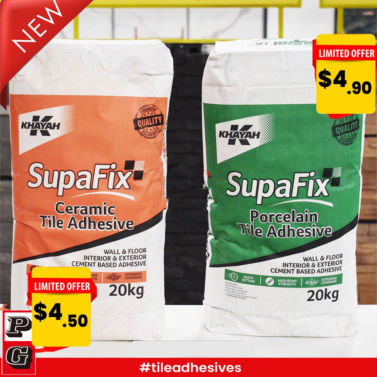 Get Superfix Tile adhesive, your go to  choice for quality and reliable, at PG Centre! #tileadhesive #flooring #pgcentre