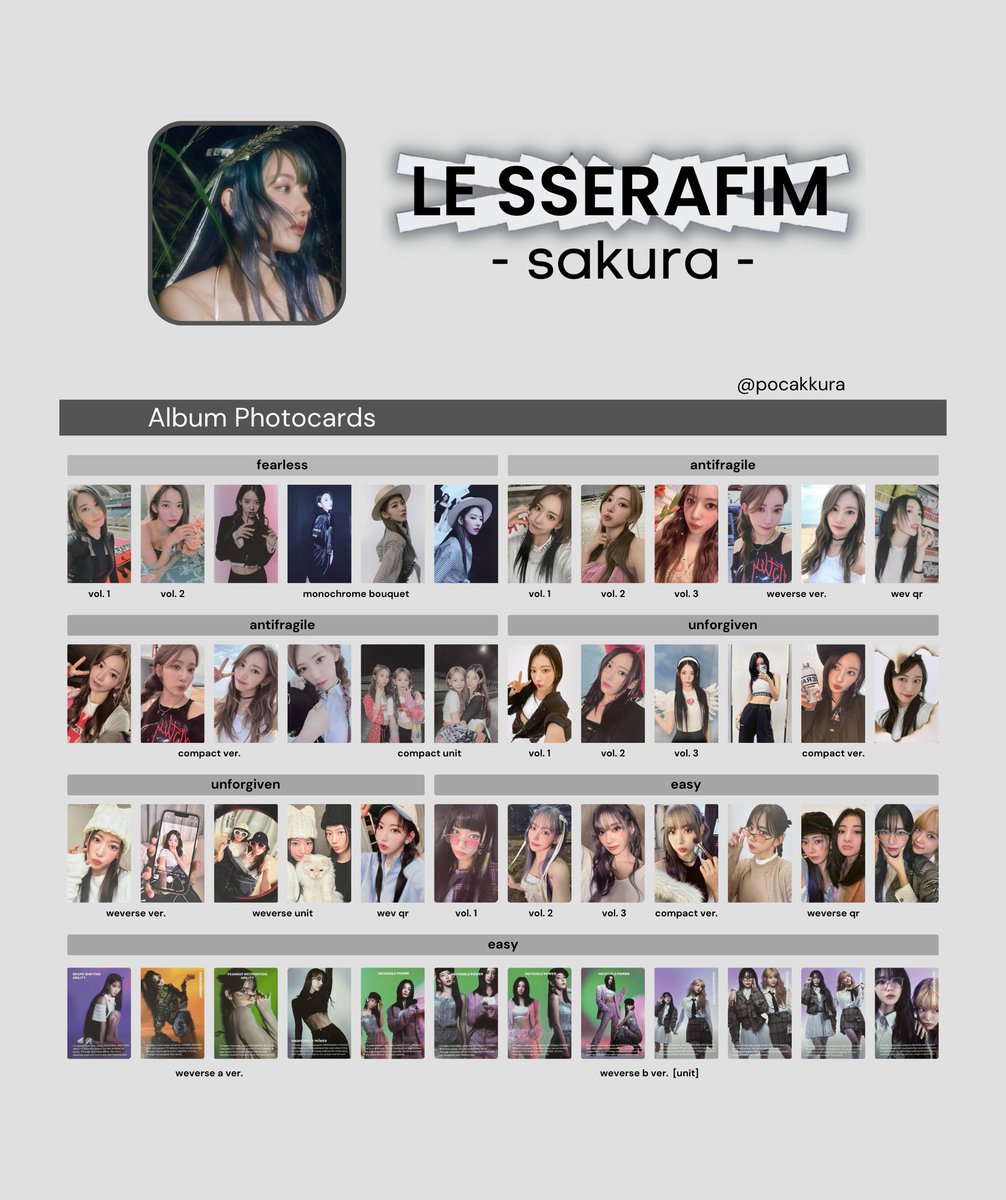 SAKURA LE SSERAFIM　もしもしカード SAKURA LE SSERAFIM もしもしカード LE SSERAFIM サクラ もしもし