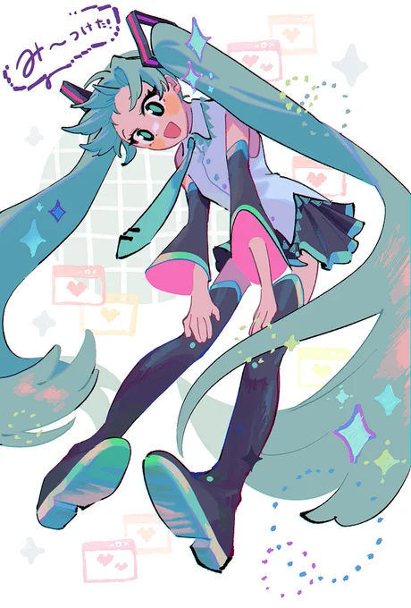 ミクちゃんラクガキ 