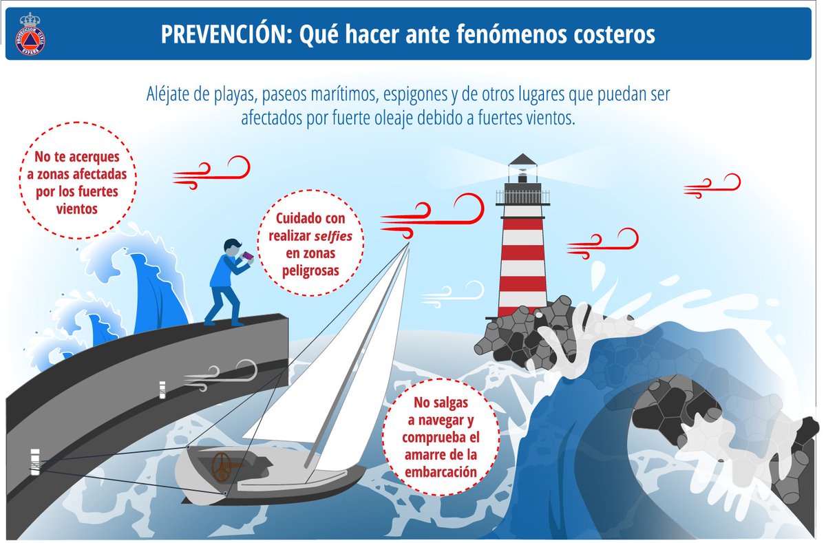 proteccioncivil's tweet photo. 📢Continúan los avisos🟥🟧🟨@AEMET_Esp durante el fin de semana🌊🌬️❄️🌧️

⚠️⚠️⚠️Nivel🟥🌊costeros en #Galicia

✅Disfruta sin asumir riesgos y sigue la evolución de los avisos👉https://t.co/y8MryB41pq

✅Recomendaciones @proteccioncivil @interiorgob👇 https://t.co/lCpu3wZqaS