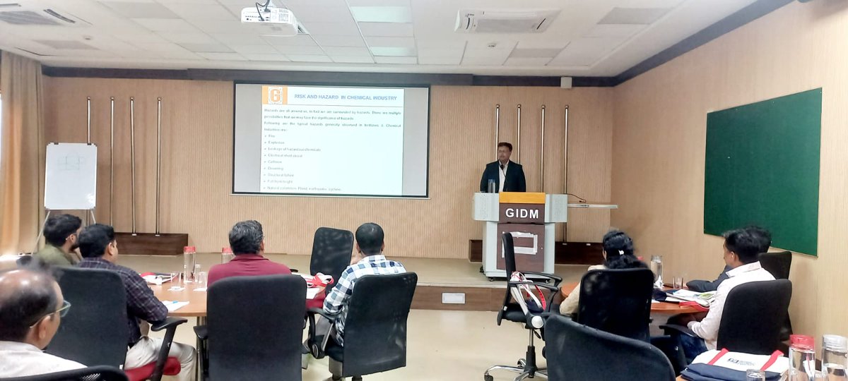 GIDMOfficial's tweet image. Glimpses of 2 day Comprehensive Training on&quot;Safety &amp;amp; Risk Management in MAH Installations&quot; organized in collaboration with @PIINDLTD on 22-23 Feb 2024.Key topics: #ProcessSafetyManagement, #FirePrevention&amp;amp;Protection, #IntegratingRiskAssessmentIntoDRMPlan
@cmoguj @drrajivguptaias
