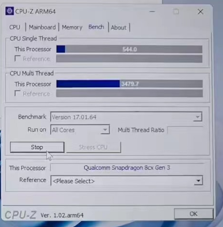 Entertainment test. ARM CPU-Z Ver 1.02 Apple M2 (Windows 11