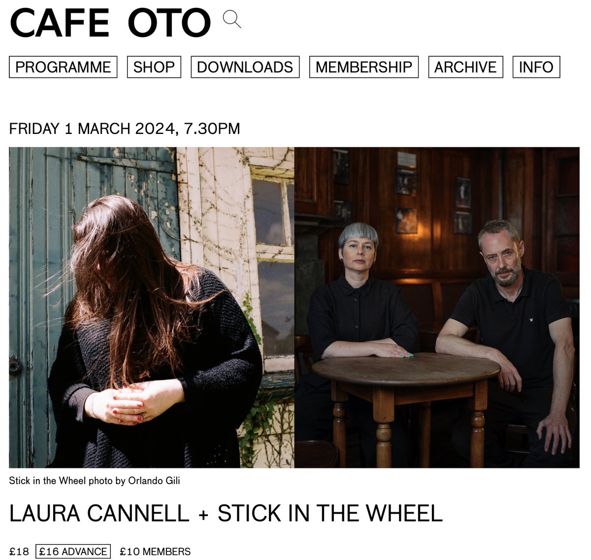 I return to @Cafeoto for the first time in 4 years on Friday 1st March!!! Tickets are very nearly sold out, so be quick if you want to come and hear some new music and a double bill of the epic @StickInTheWheel and me. And perhaps a collab... who knows! cafeoto.co.uk/events/laura-c…