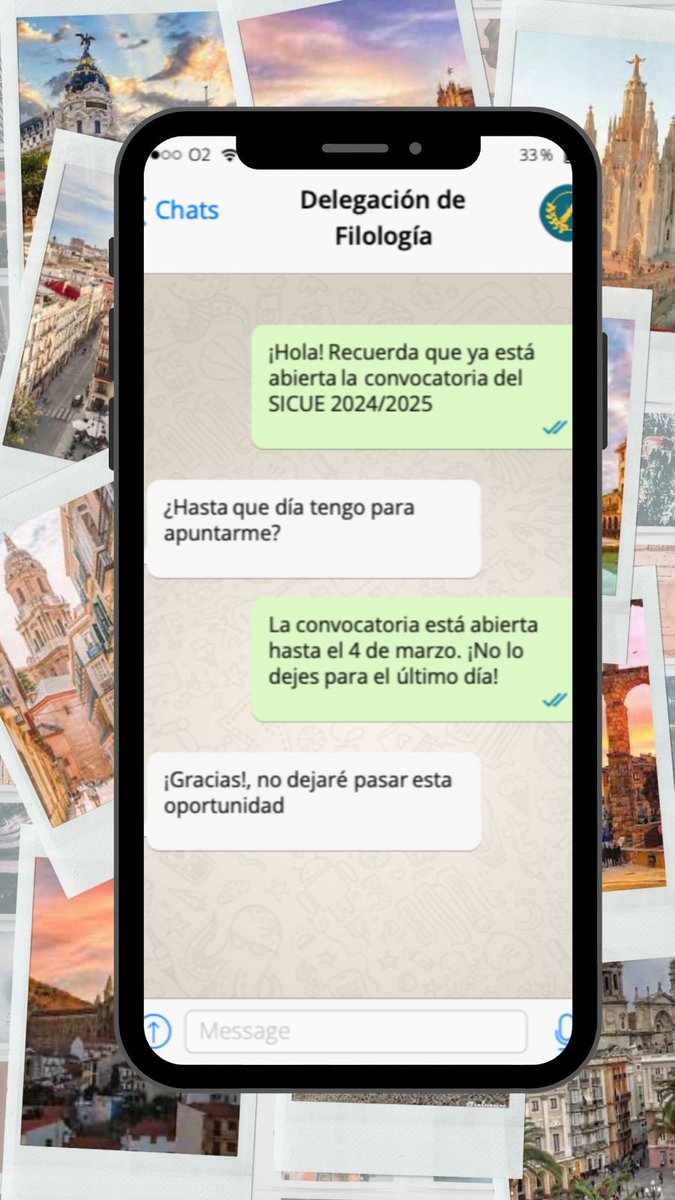 🔴 Convocatoria SICUE 2024/2025 abierta hasta el 4 de marzo 🔴