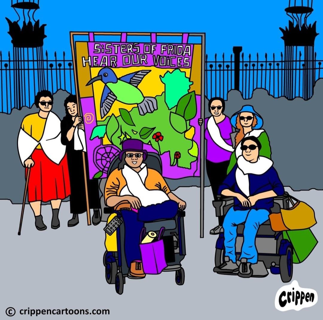 The wonderful @sisofrida are recruiting new steering committee members! The deadline is the 3rd March and we are specifically looking for disabled women and non-binary people of colour. More info here: sisofrida.org/e-zine-we-are-…
