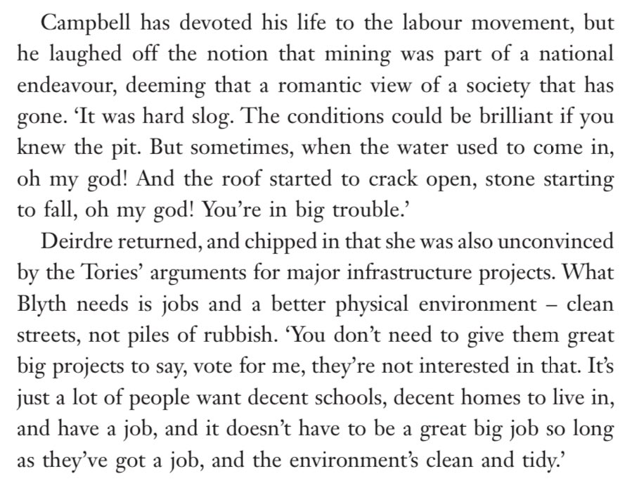 Ronnie Campbell on coal mining, deindustrialisation and how Blyth changed throughout his life