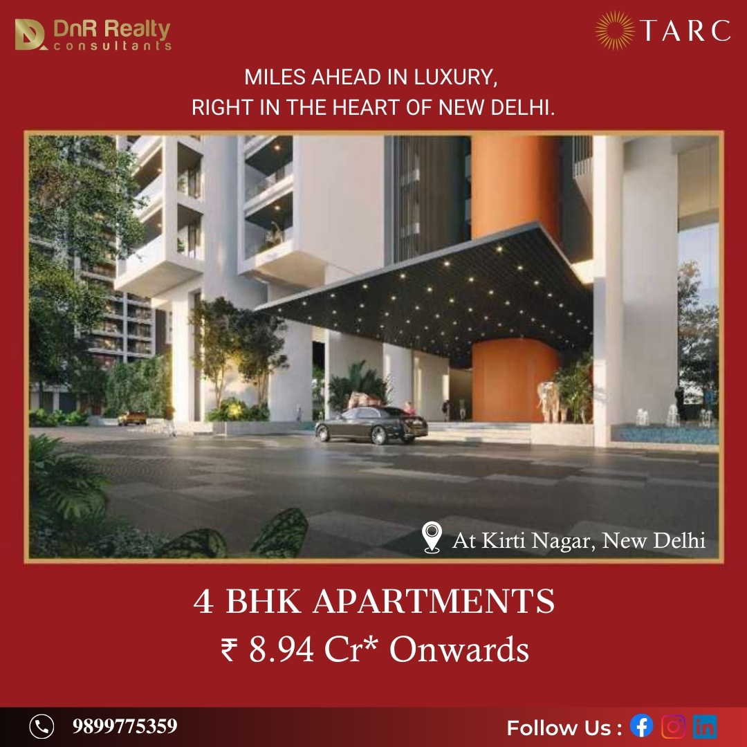 DnrRealty's tweet photo. Experience the pinnacle of luxury living at TARC Consultants🏡
Discover our opulent 4 BHK apartments nestled in the heart of New Delhi's Kirti Nagar🏡
📞𝟗𝟖𝟏𝟓𝟐𝟎𝟐𝟏𝟎𝟐, 𝟗𝟖𝟗𝟗𝟕𝟕𝟓𝟑𝟓𝟗
🌐 https://t.co/M9yNGadzyE
For Expert Real Estate Solutions

#LuxuryHomes https://t.co/ndxiEgGSqf