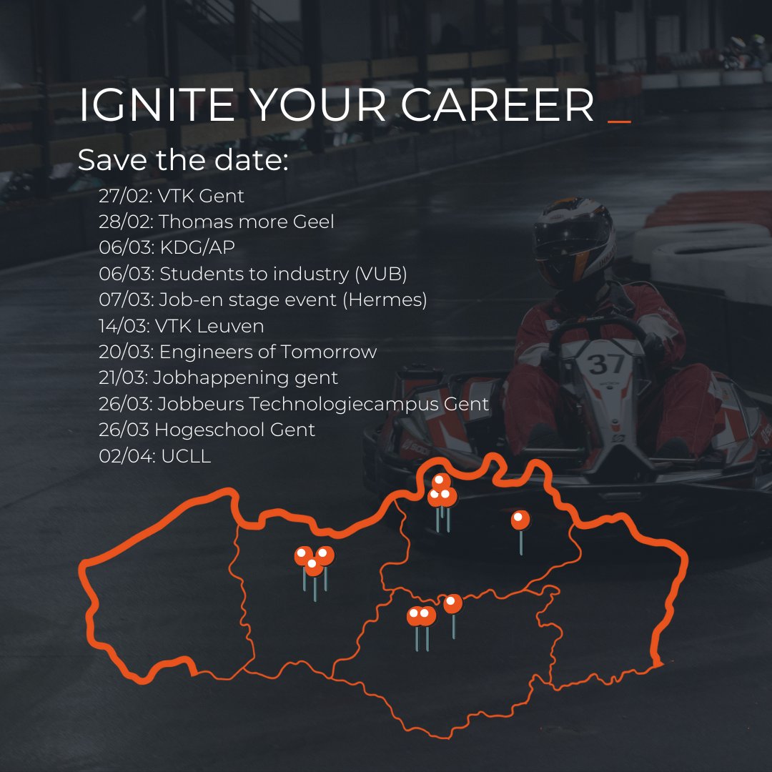 Ignite your career in Software, Infrastructure or QA! 🏎 🏁

Studeer je dit jaar af? En ben je op zoek naar een eerste uitdaging?🎓

Kom dan zeker langs op één van onderstaande beurzen en leer Axxes kennen of neem een kijkje op axxes.com/traineeship