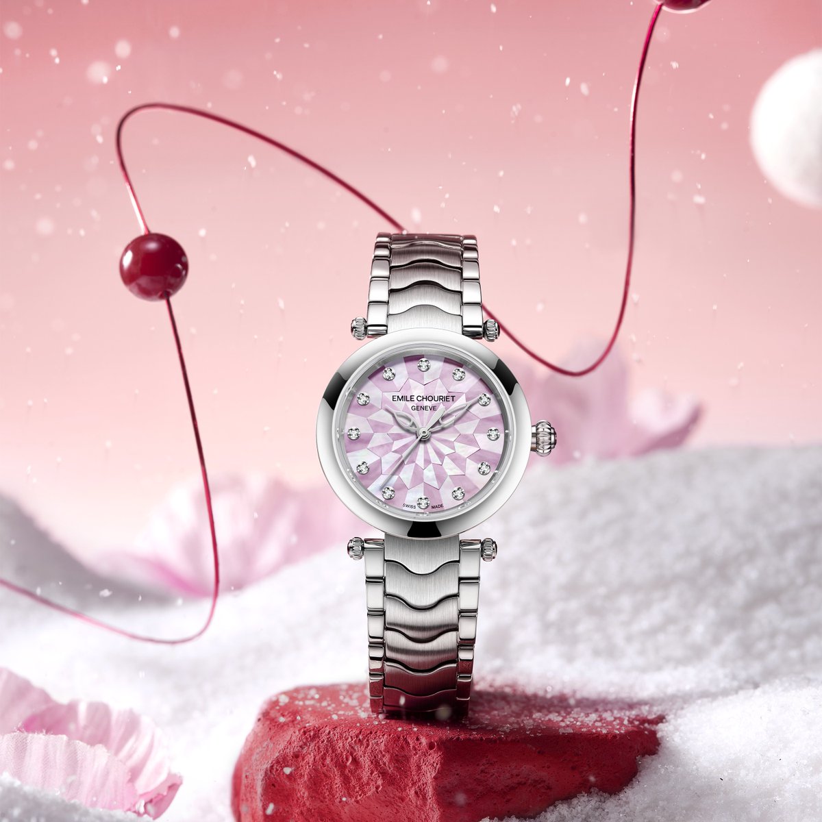 Dare to wear the color of love on your wrist.