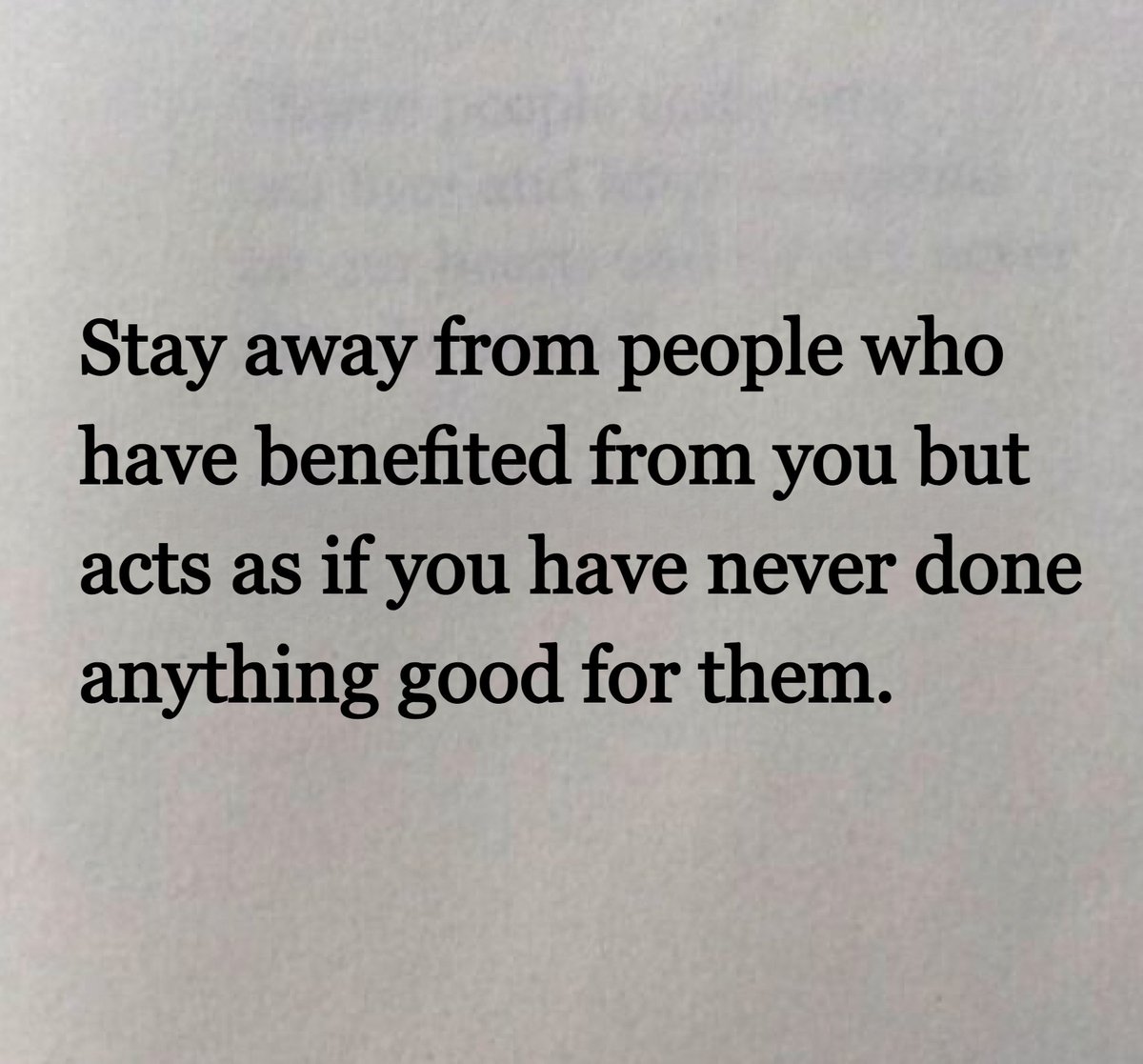 Stay away from toxic people.