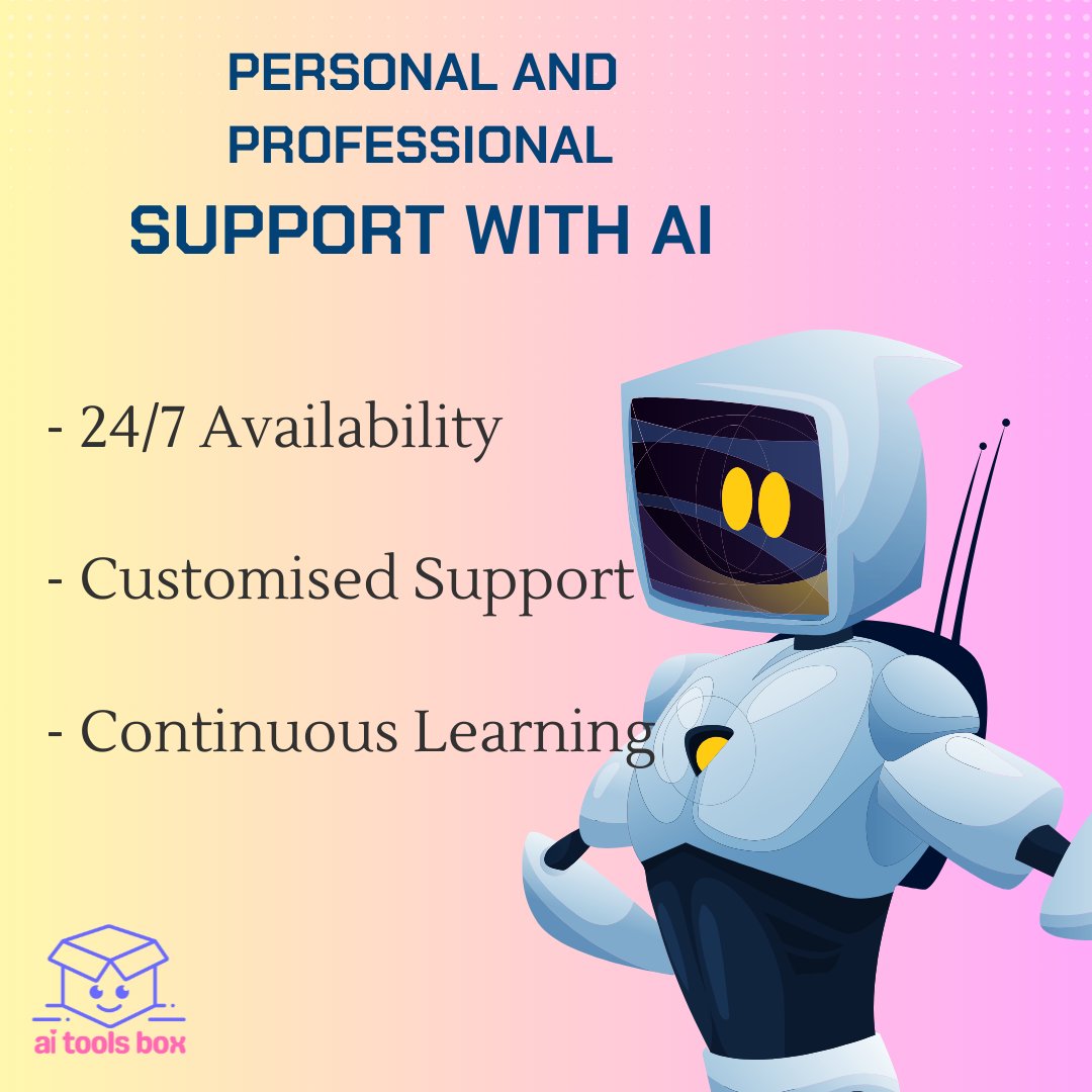AiToolsBox's tweet image. 🤖👭 Your AI Best Friend Awaits! With Ask BFF, get personalised advice, learn on the go, and enjoy 24/7 support for any question you have. Ready to meet your new BFF? ➡️ [aitoolsbox.online/go/ask-bff]
 #AICompanion #AskBFF #DigitalFriend #AlwaysAvailable