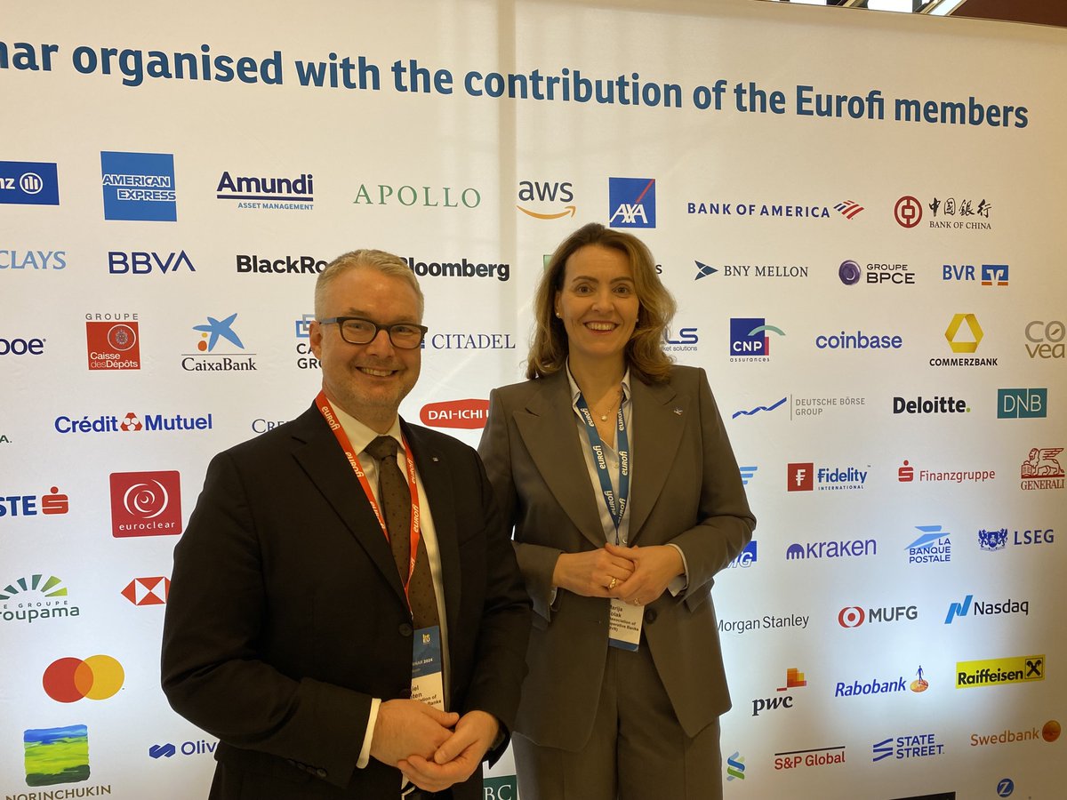 BVRPresse's tweet photo. #Eurofi in Gent - BVR-Präsidentin Marija Kolak und Vorstandsmitglied Daniel Quinten, sowie ein BVR-Team, waren vor Ort, um gute, teilweise kontroverse Gespräche zu zukunftsweisenden Themen der Finanzwirtschaft wie dem #DigitalenEuro und #CMDI zu führen. https://t.co/znhAiDfUzF