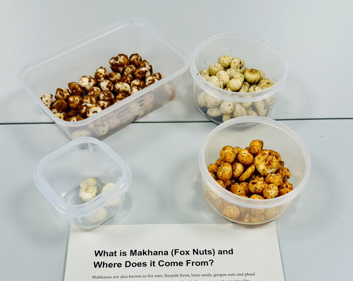 As #Dietitians and #Nutrition professionals we love to try new foods. Some patients have mentioned #foxnuts so our Team Leader Sinead Walsh RD prepared a tasting for us! Delicious. More info: en.m.wikipedia.org/wiki/Lotus_seed and recipe indianveggiedelight.com/spicy-masala-m…