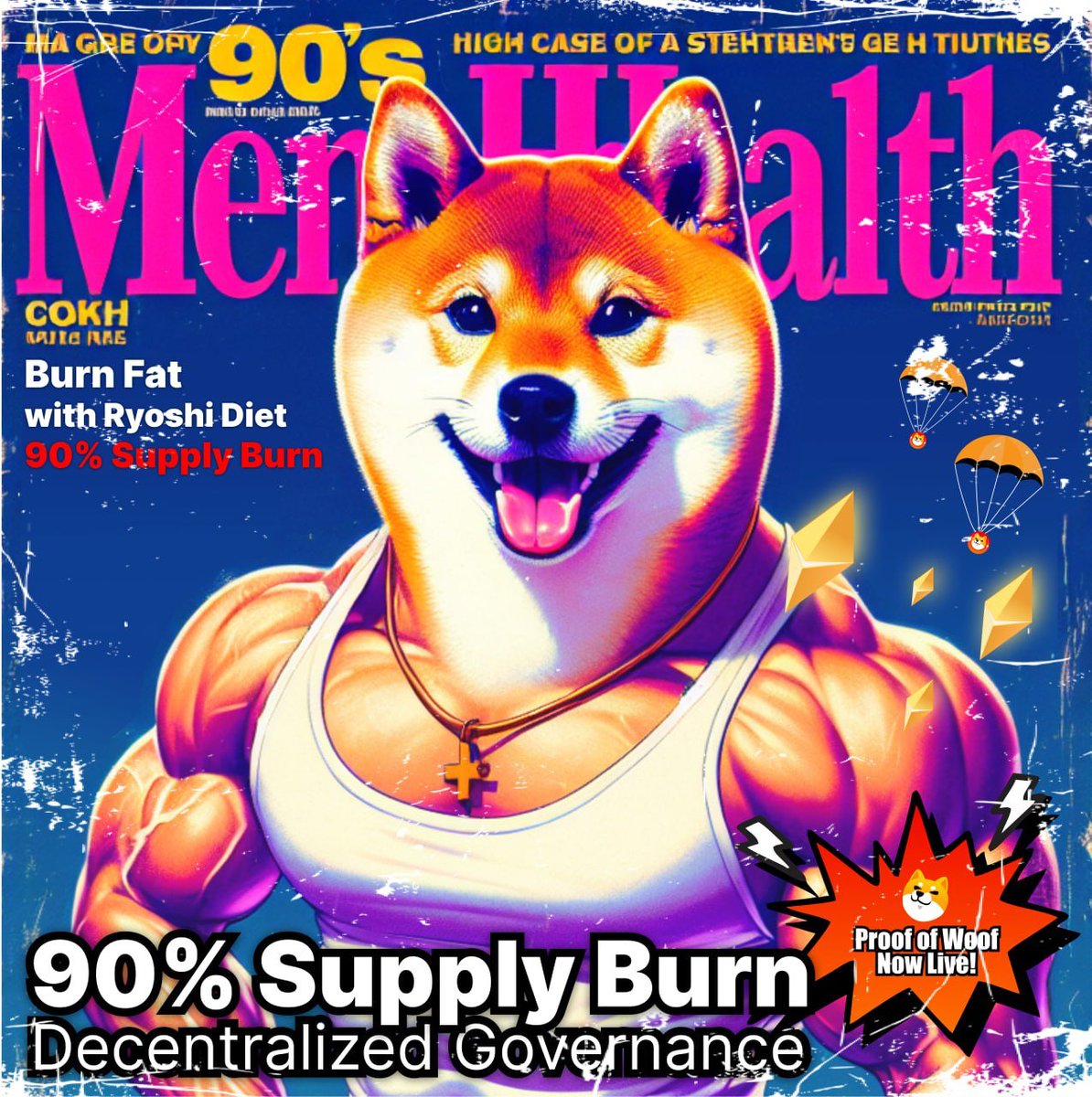 RyoshiL2's tweet photo. HOLY SHIBE! Supply reduction - 90% burn complete! 🔥

Burn TX:

🔸 https://t.co/LZiTMJ9h12
 
🔸 https://t.co/FYyTYF6Dmj

#Ryoshi had been carrying too much extra weight and needed to make a change. The community voted and we executed! Now he's ripped and ready, with only 10% of the original supply remaining. 

Meaning there are now only 20 million Ryoshi tokens in existence. Have you got yours?

This decision truly puts the power of Ryoshi in the hands of the people, with ultimate decentralized control of the network, secured by one of the most fair tokenomics of any L2. 

#WeAreAllRyoshi 🐾