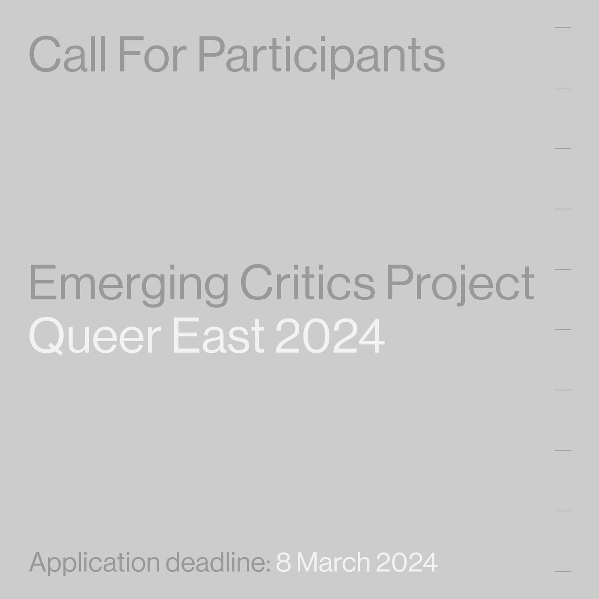 Calling all aspiring film critics! I'm very excited to join @queereast 's Emerging Critics Project as mentor alongside @CiciPeng_ and @iantwang. Please follow the link for more info ✍️ queereast.org.uk/news/call-for-…