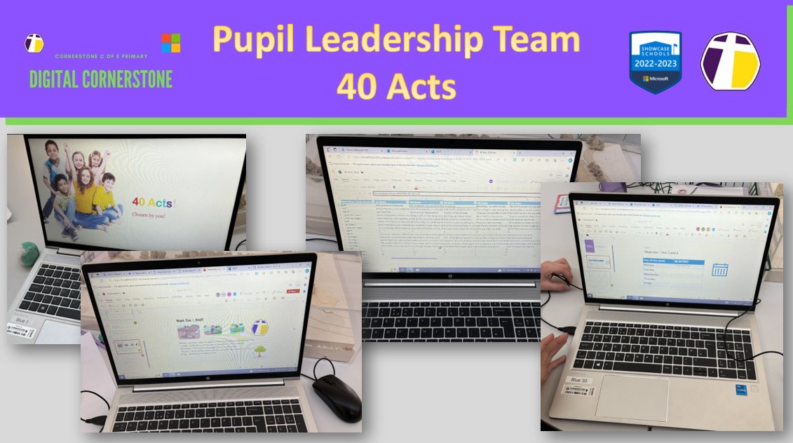 👏 Impressed with our #Y6 Pupil #Leadership Team are using: ✅ #Forms to collect views from children and adults across the school ✅ #Excel to analyse the responses ✅ #PowerPoint within @MicrosoftTeams to create posters for @40acts #edtech