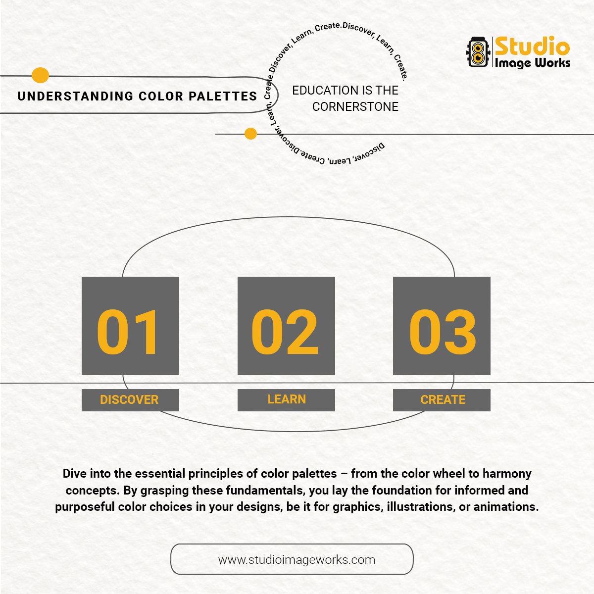 Studioimagework's tweet photo. Join us this Friday as we delve into the world of color palettes. Uncover the secrets of design basics, create with flair, and let your creativity shine through.  
#FridayColorSplash #WeekendDesignAdventure #ColorPaletteMagic #CreativeFriday #studioimageworks #ColorHarmony https://t.co/4hv8yZ6AgH
