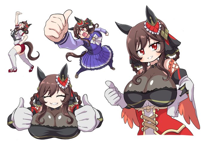 ウマいねをするジェンティルドンナ。
略してイージェン。 